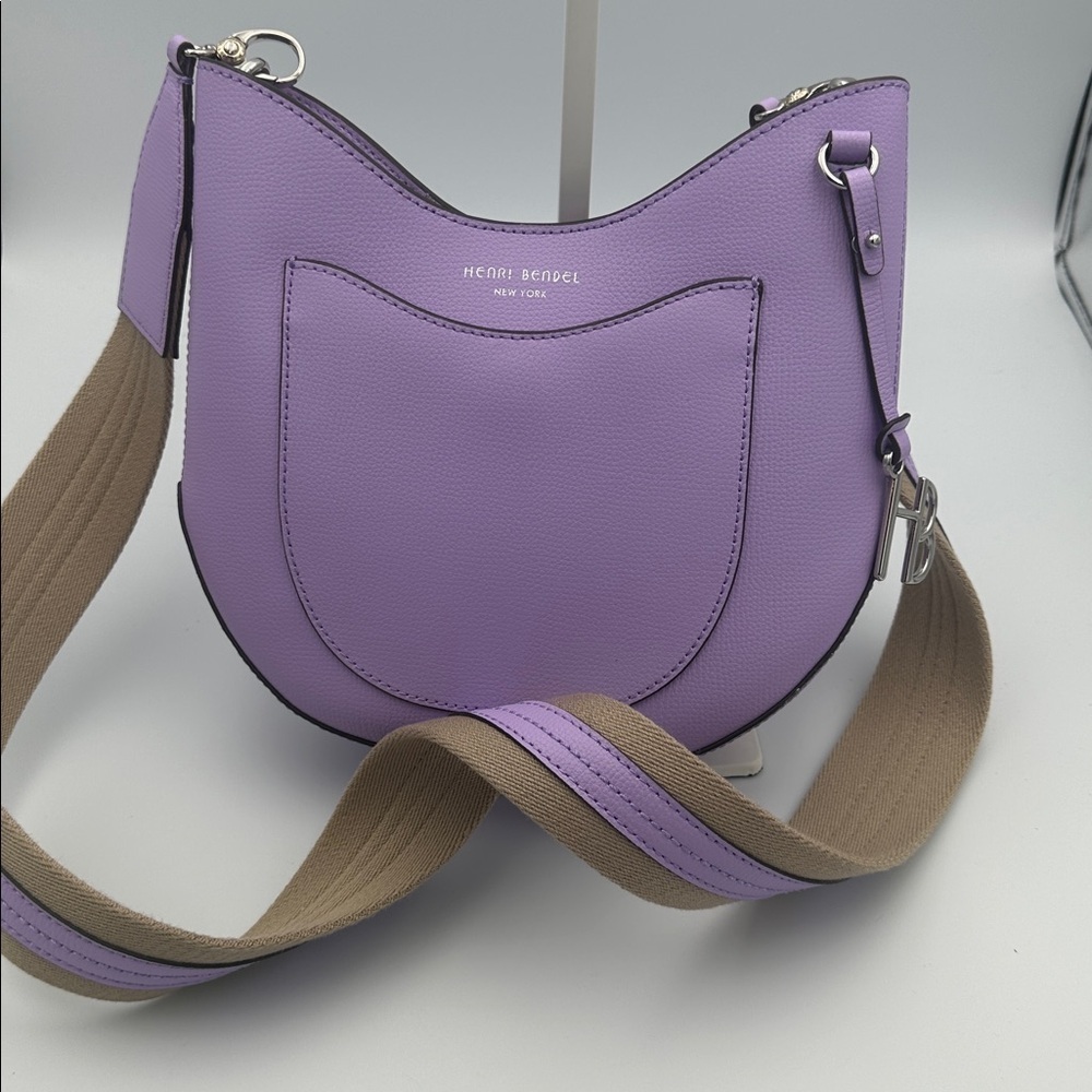Henri Bendel West 57th Mini Crossbody Hobo Bag Lavender